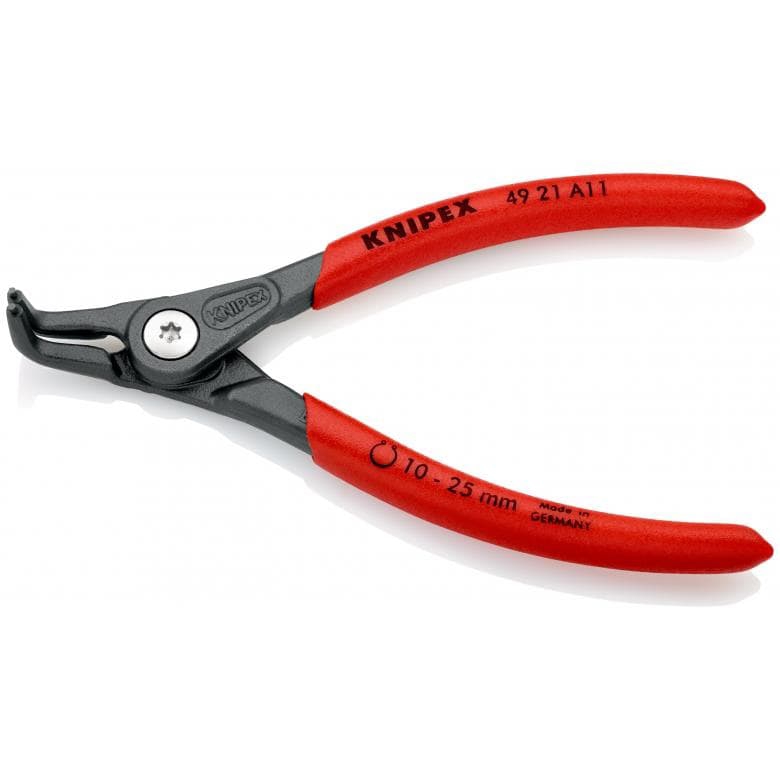 Pince de précision pour circlips extérieurs d'arbre - pointes coudées Knipex