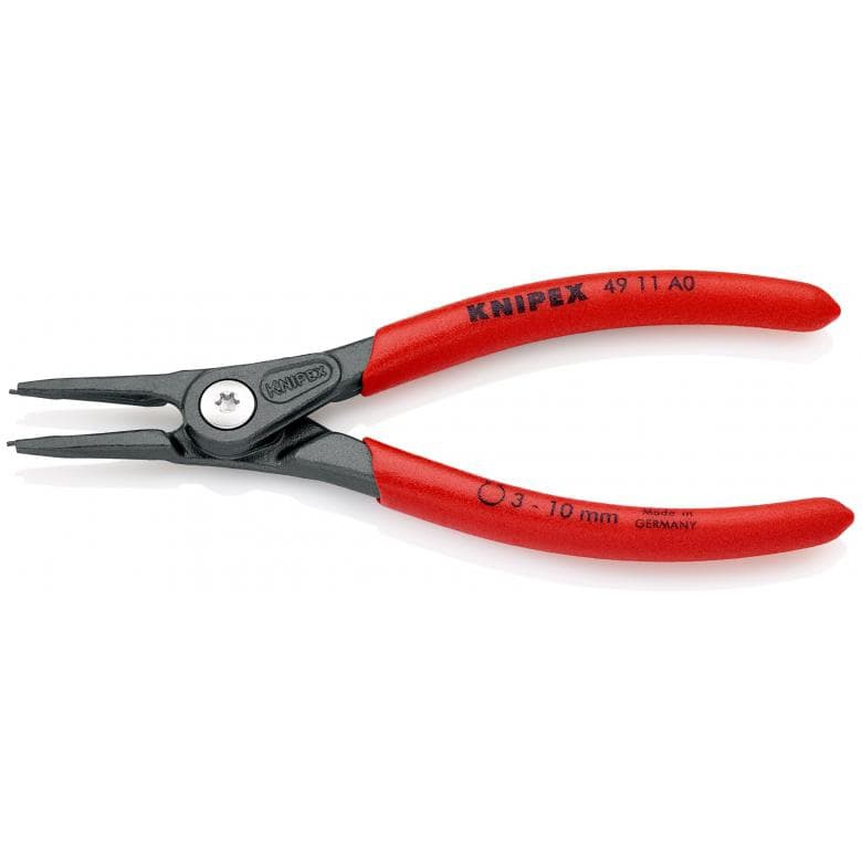 Pince de précision pour circlips extérieurs d'arbre - pointes droites 4911A0 Knipex
