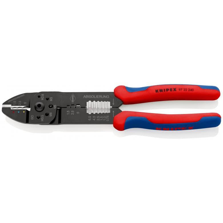 Pince à sertir avec trous filetés 9722240 Knipex