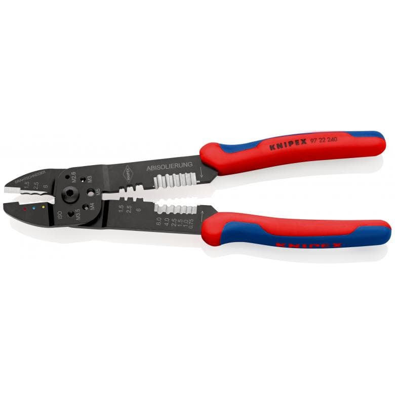 Pince à sertir avec trous filetés Knipex