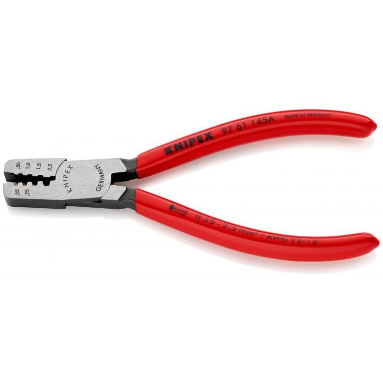 Pince à sertir pour embouts de câble avec sertissage trapézoïde Knipex