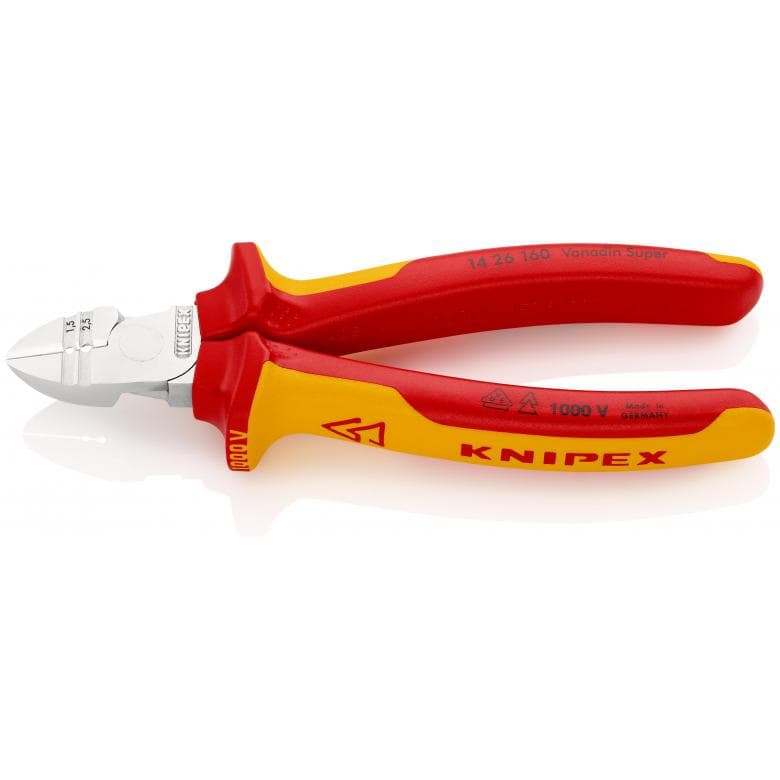 Pince à dénuder coupante de côté 1426160 Knipex