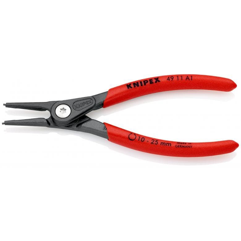 Pince de précision pour circlips extérieurs d'arbre - pointes droites Knipex