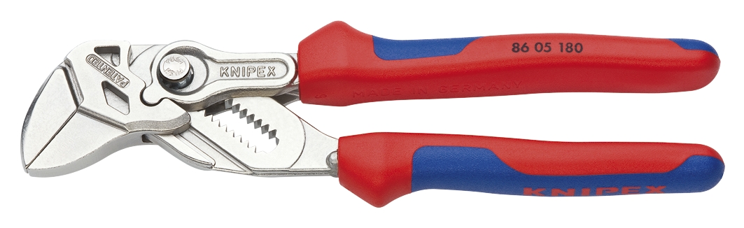Pince-clé nickelée 1 '' 3/8 180mm. Knipex