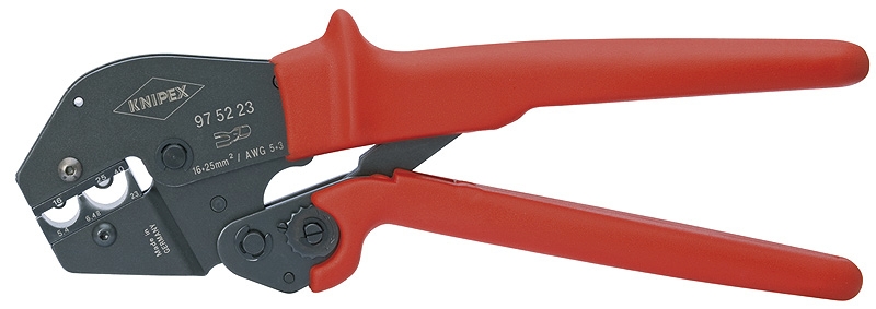 Pince à sertir pour cosses et connecteurs non isolés L 250 mm Knipex