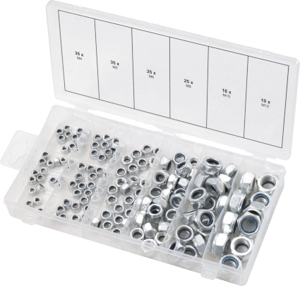 Assortiment d’écrous de frein en coffret 970.0120 KS Tools