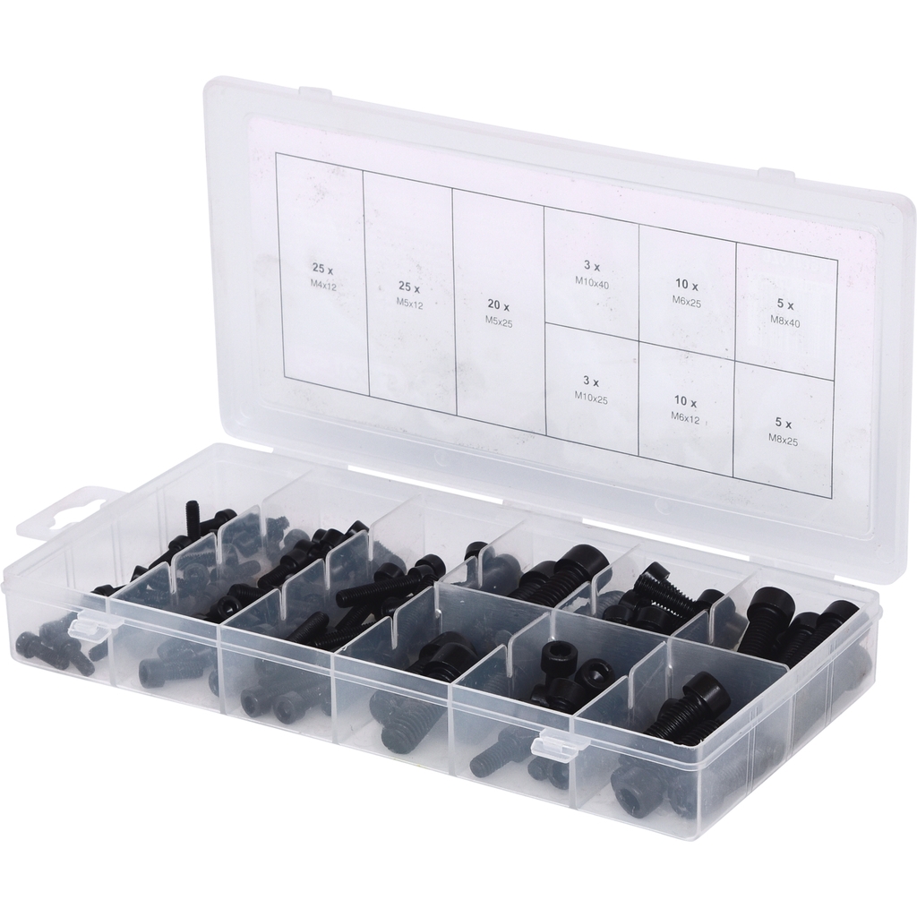 Coffret de 106 vis TCHC brut filetage total DIN 912 KS Tools