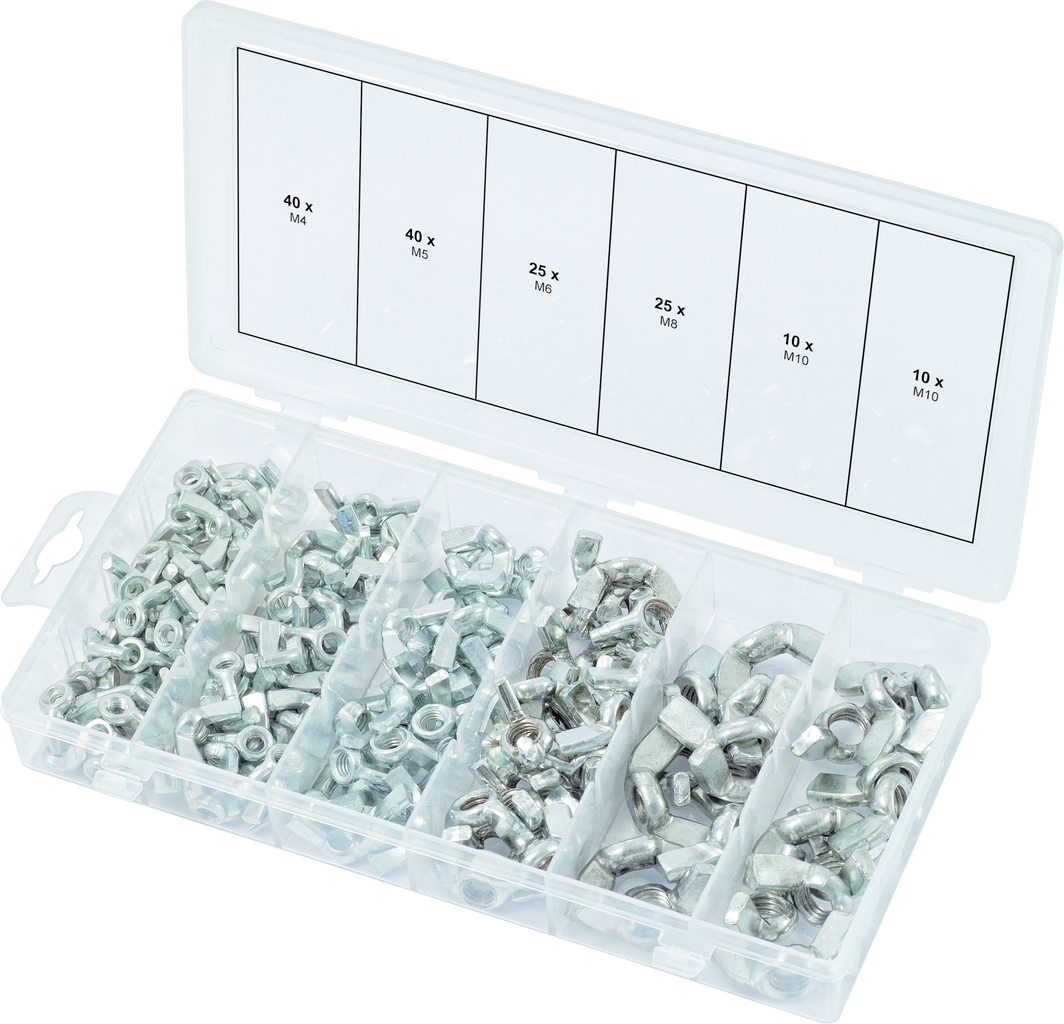  Assortiment d’écrous papillon en coffret 970.0470 