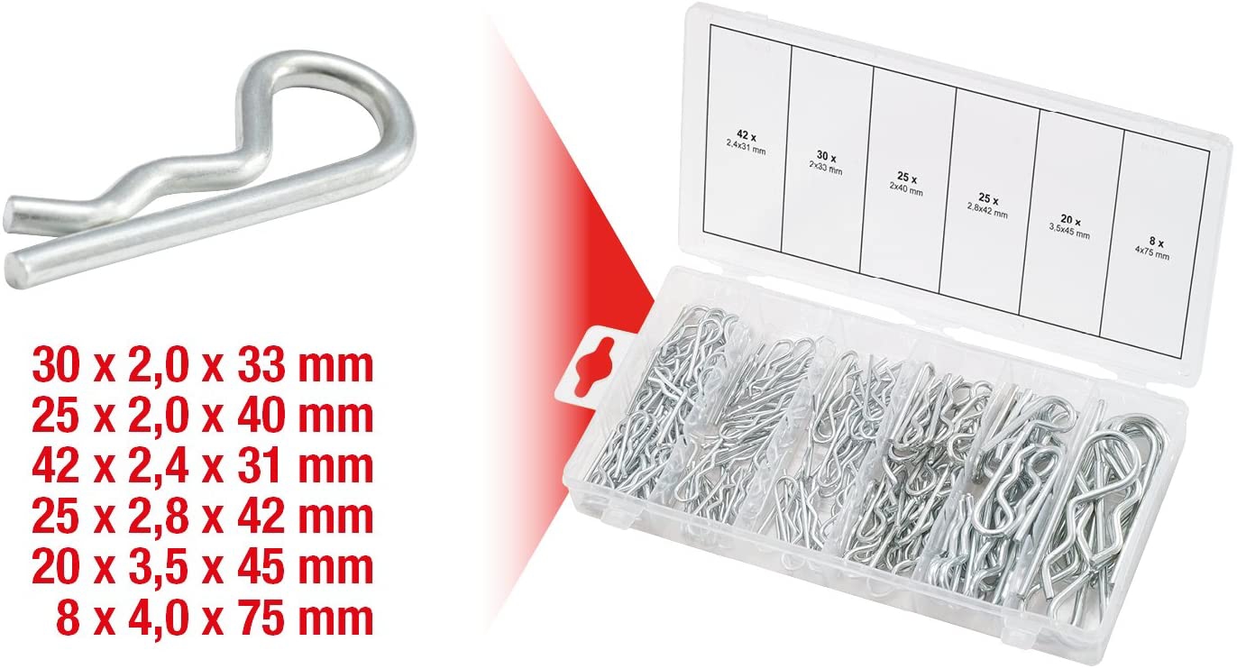 Coffret de 150 pièces - assortiment de goupilles Beta DIN 11024 KS Tools