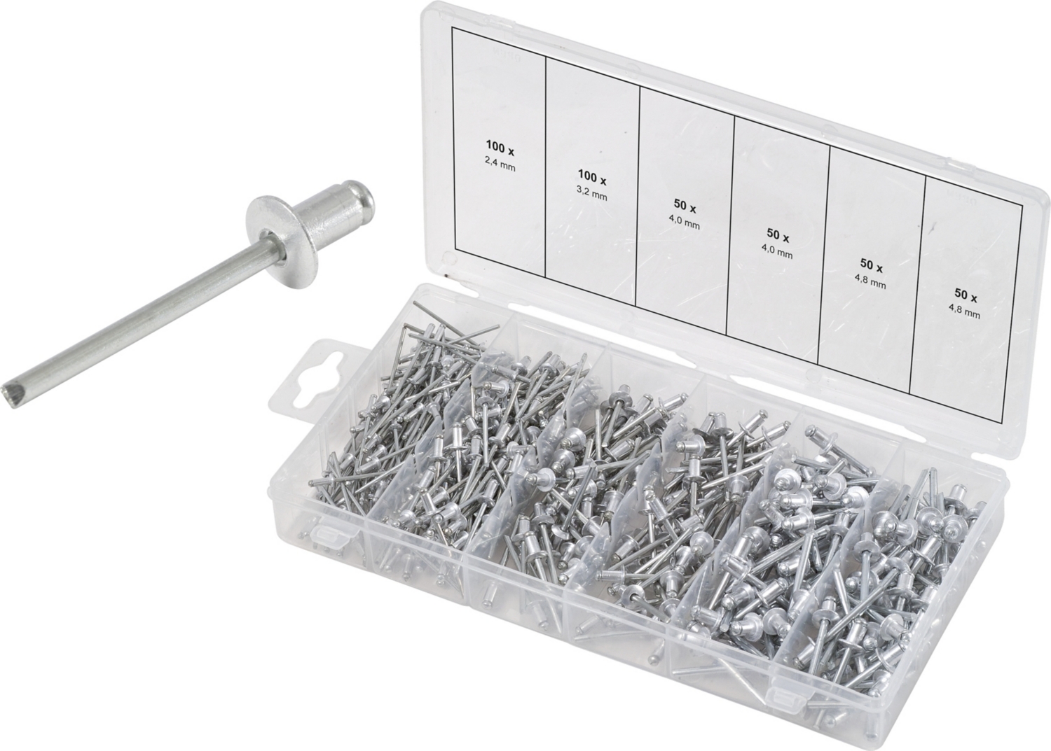 Coffret de 400 pièces - assortiment de rivets KS Tools