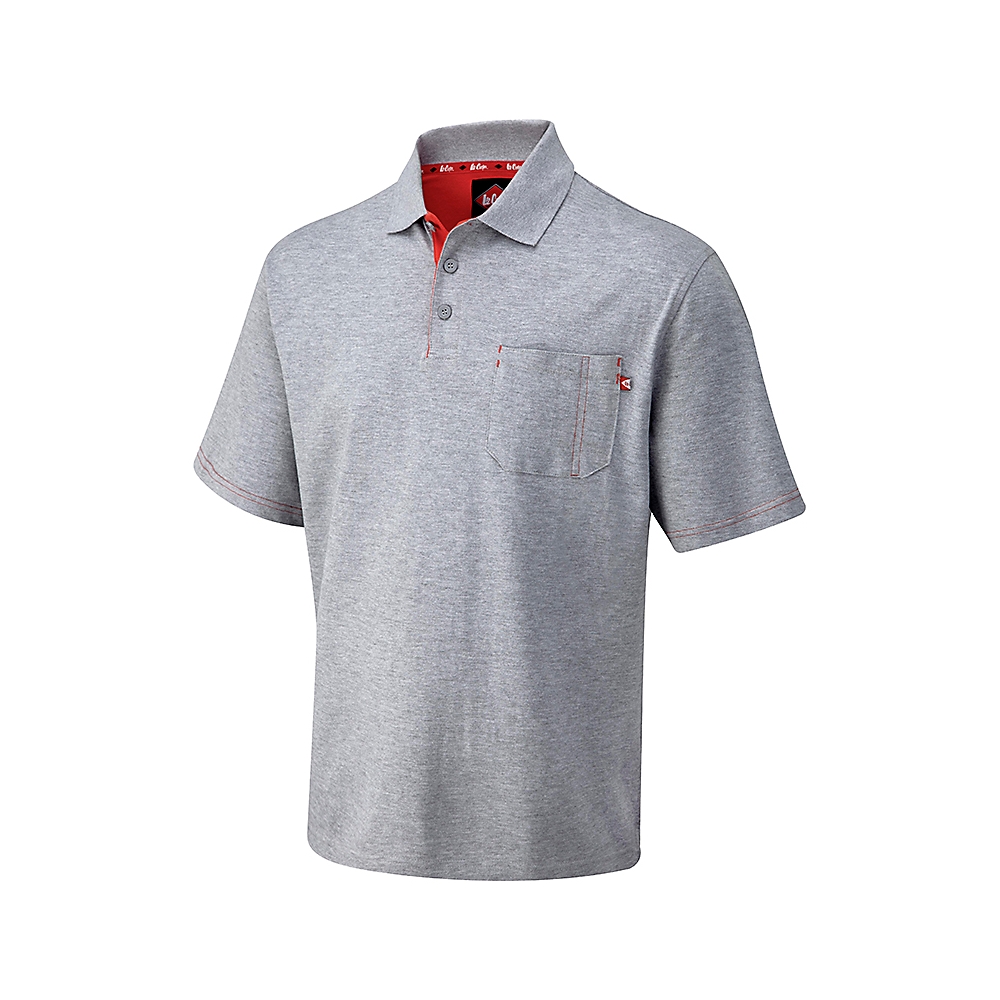 Polo LCTS011 - Gris chiné Lee Cooper