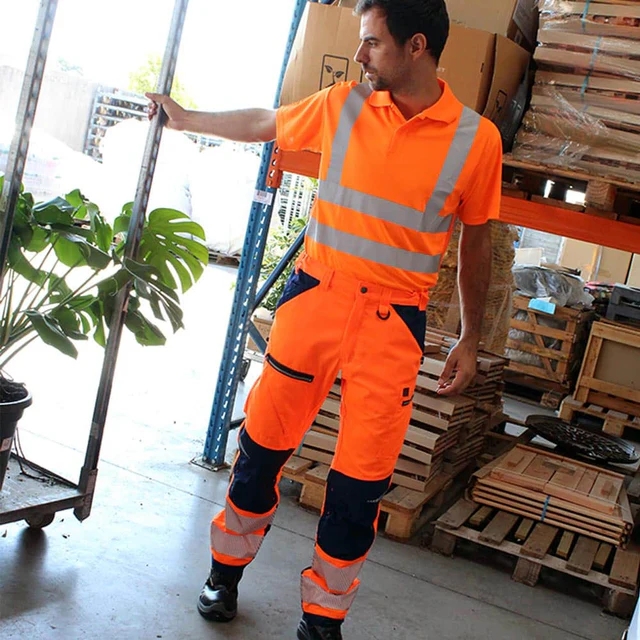 Pantalon Spanner HV EJ: 82 cm - Orange / Marine Lafont