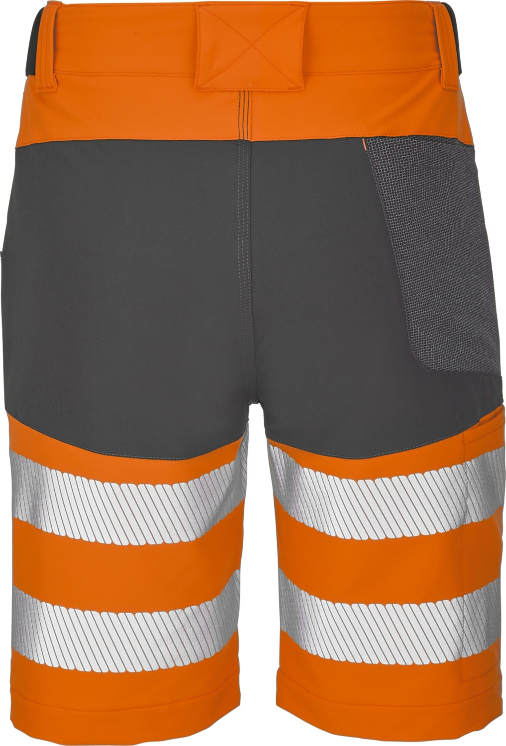 Bermuda HV polyester élasthanne mixte Looping orange / gris charcoal Lafont