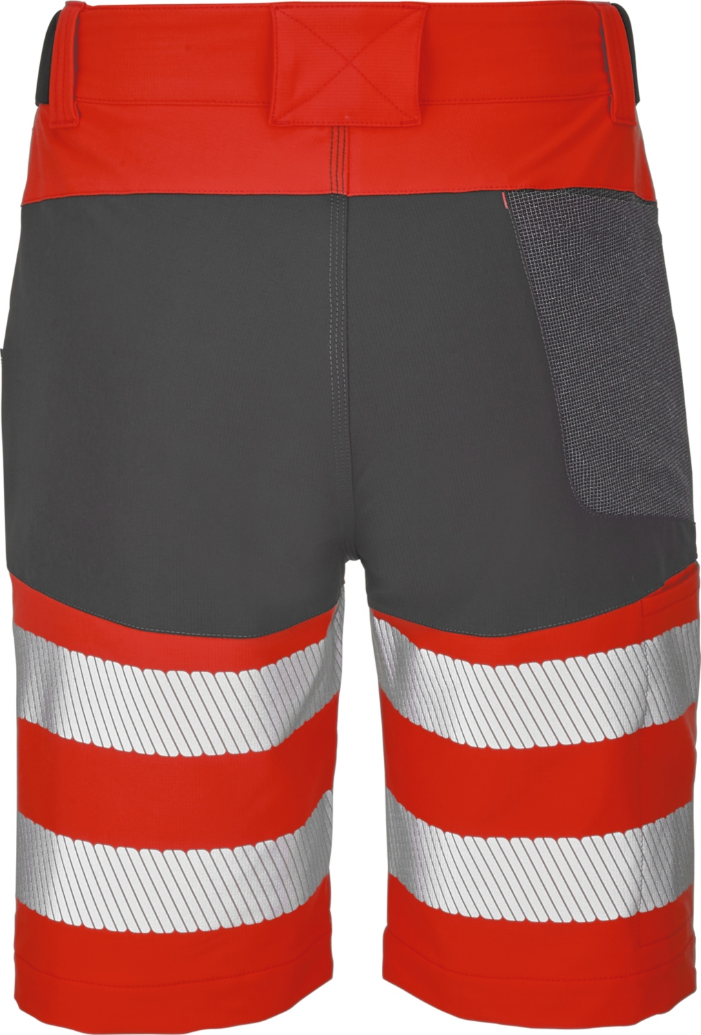 Bermuda HV polyester élasthanne mixte Looping rouge / gris charcoal Lafont