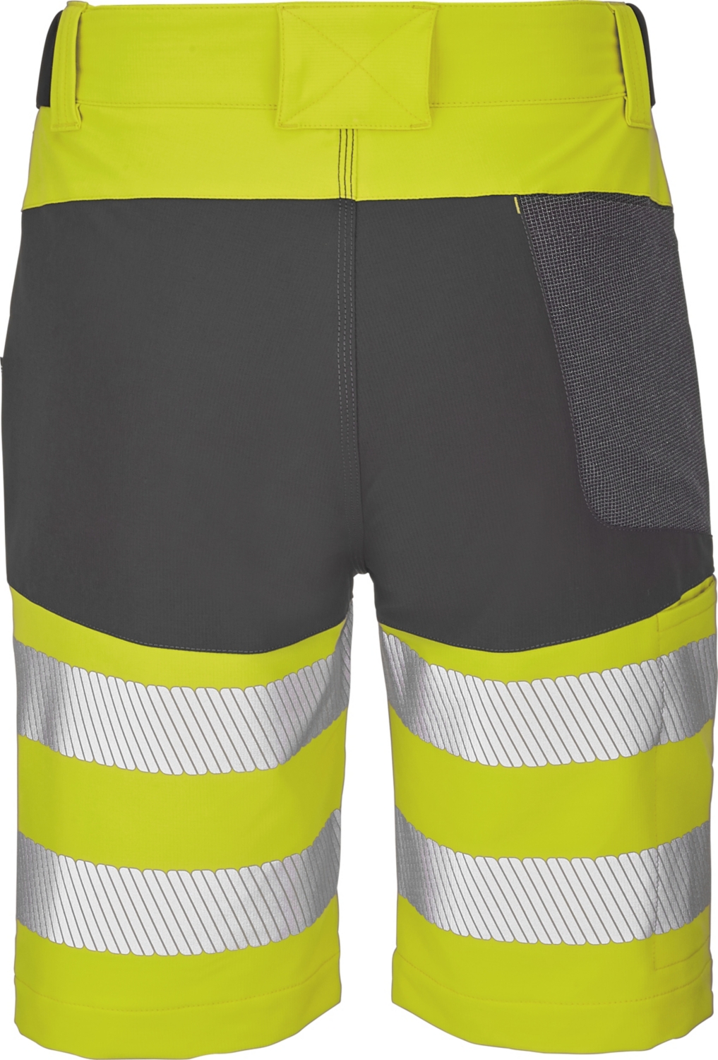 Bermuda HV polyester élasthanne mixte Looping jaune / gris charcoal Lafont