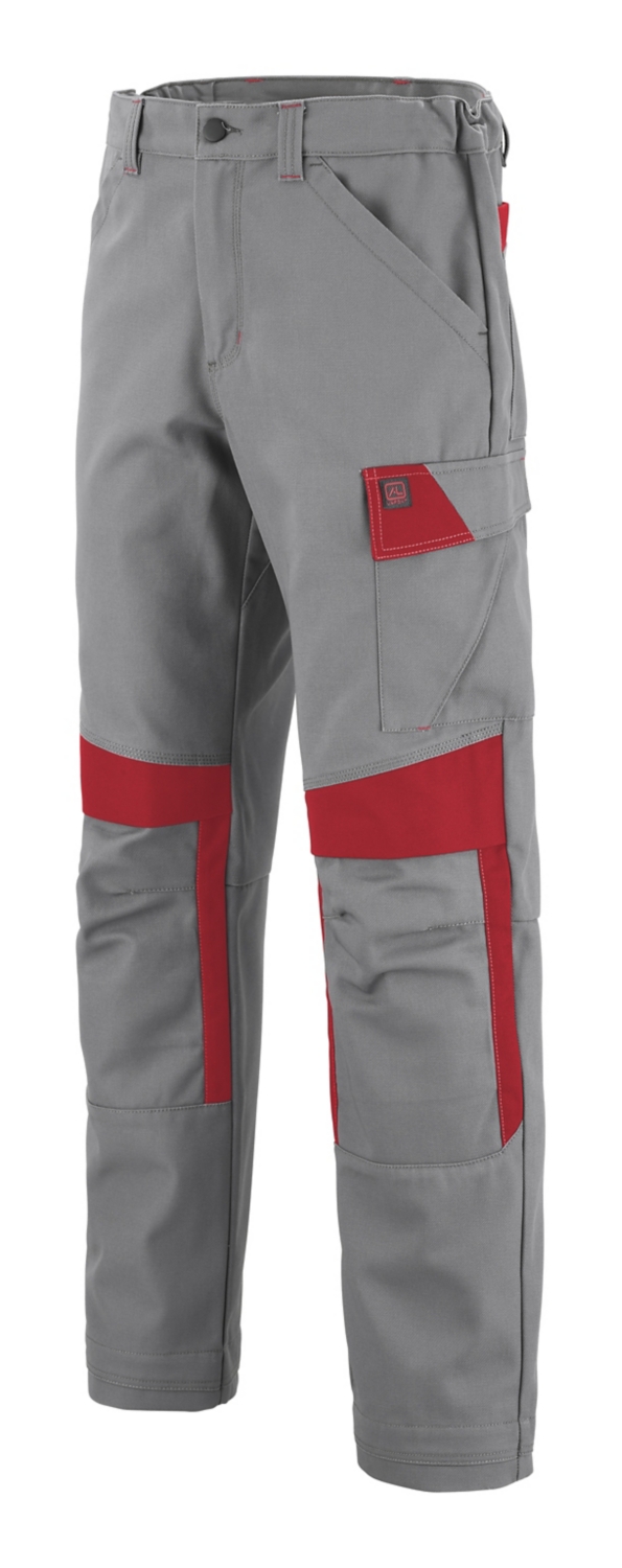 Pantalon Muffler EJ: 82 cm - Gris minéral / Rouge Lafont