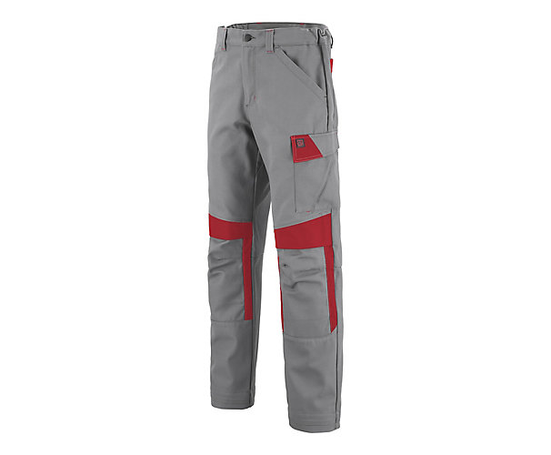 Pantalon Muffler EJ: 82 cm - Gris minéral / Rouge Lafont