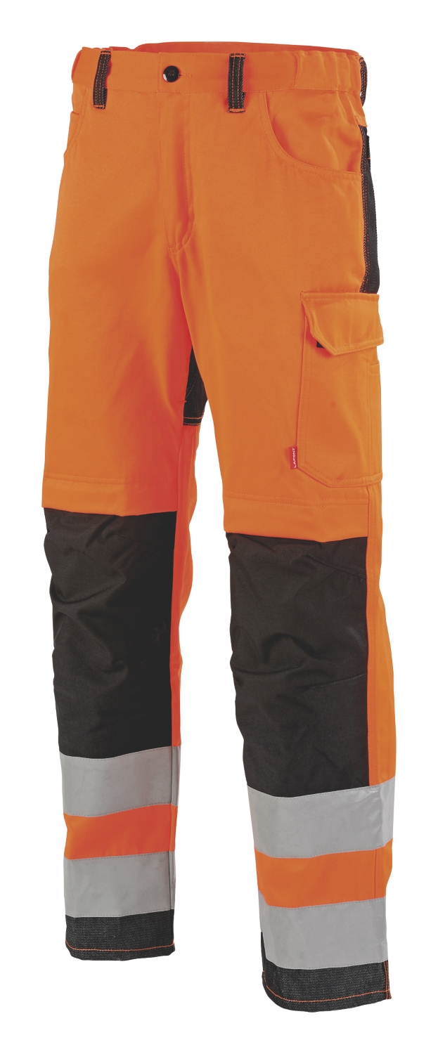 Pantalon Star HV EJ: 77 cm - Orange / Noir Lafont