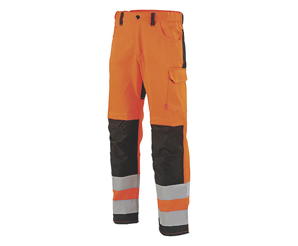 Pantalon Star HV EJ: 77 cm - Orange / Noir Lafont