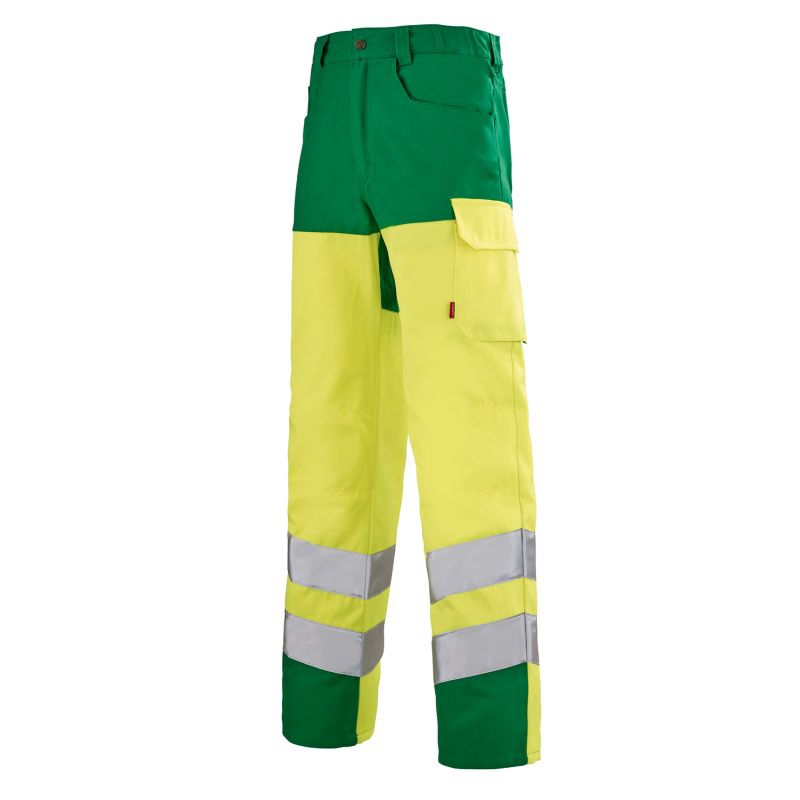 Pantalon Iris HV EJ: 82 cm - Vert Alpin / Jaune Lafont