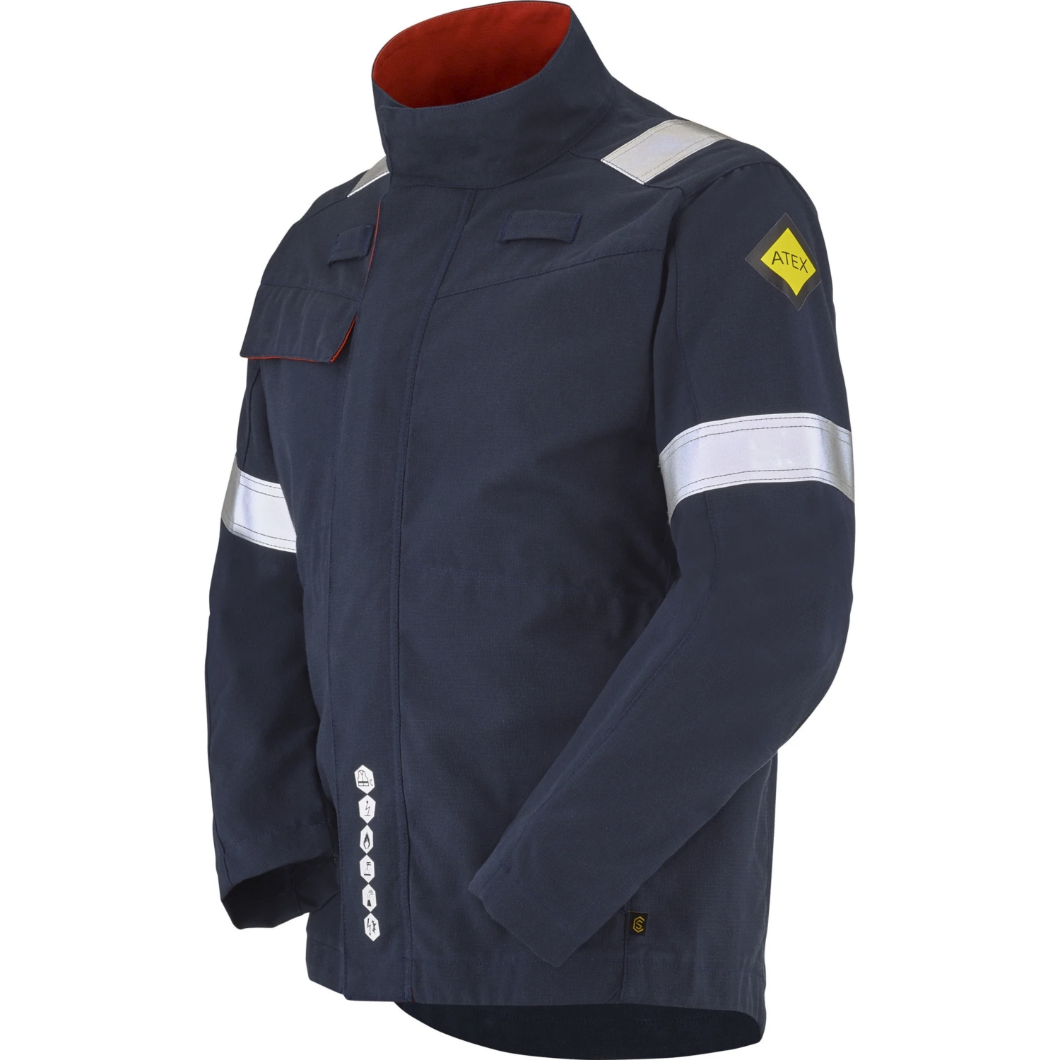 Blouson multirisques modacrylique mixte Ultra MR Colima marine / rouge