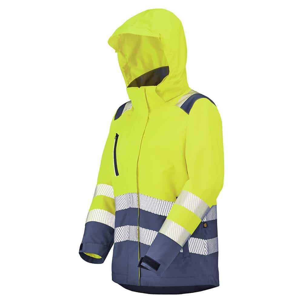  Parka coque HV polyester TPU femme Modul'Wear Irma jaune / marine 