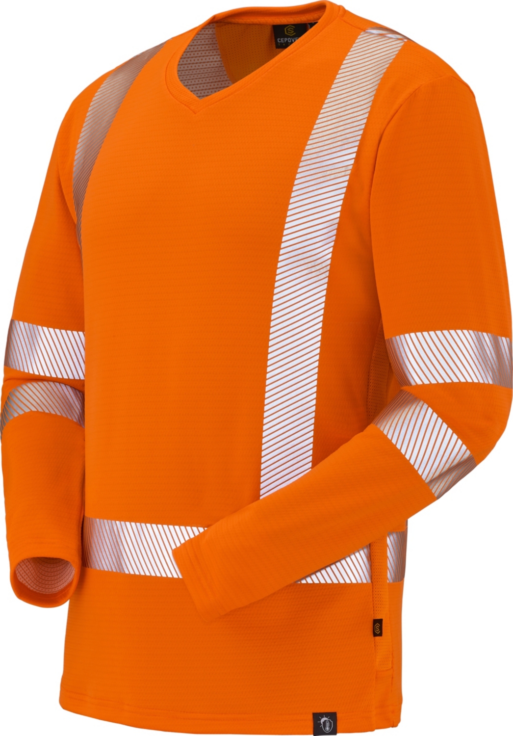  T-shirt HV mixte Iceflow ML orange 