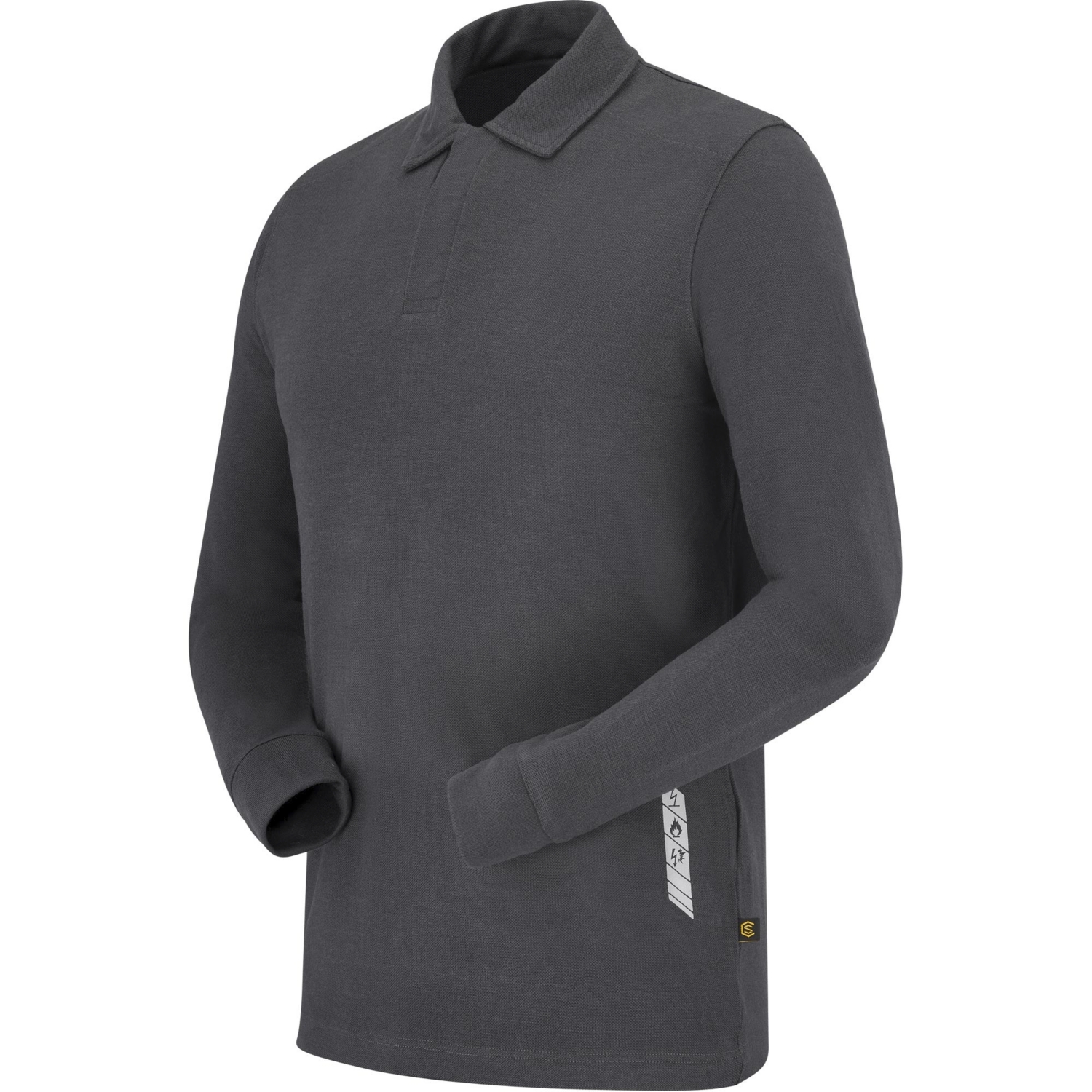 Polo multirisques Omni Munire manches longues gris