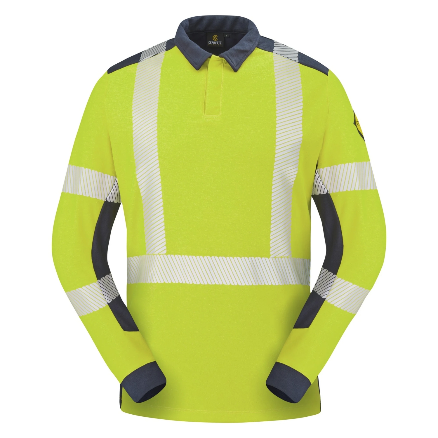 Polo Lapilli ML HV - Jaune / Marine