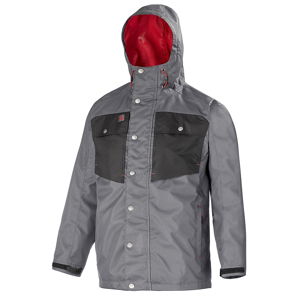  Veste Leaf 4OUTUP - Gris acier / Noir 