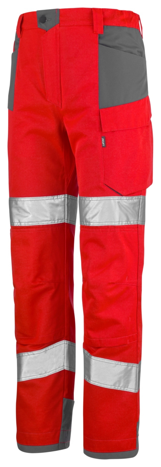 Pantalon Pupil PI HV - Rouge / Gris minéral Lafont