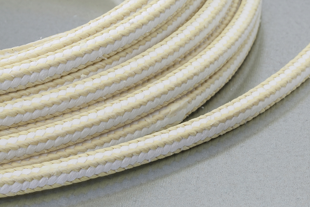 Tresse carrée aramide PTFE de -50 à +200° C série Lattytex 4777 Latty