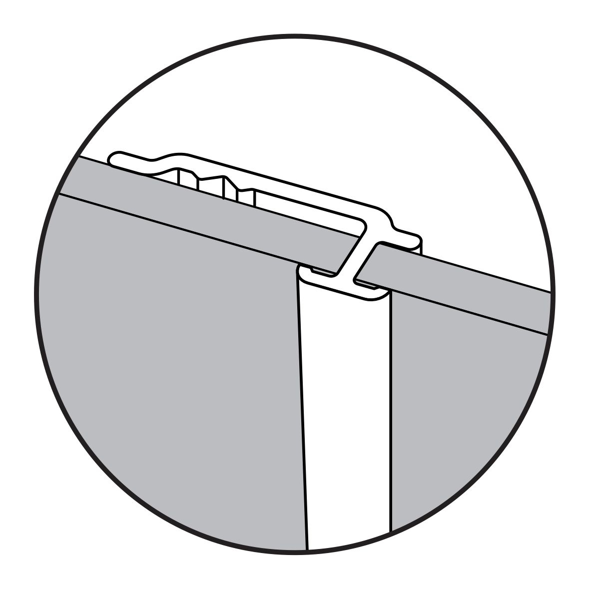 Profilé de liaison Décofast - Profil H - 2m Lazer