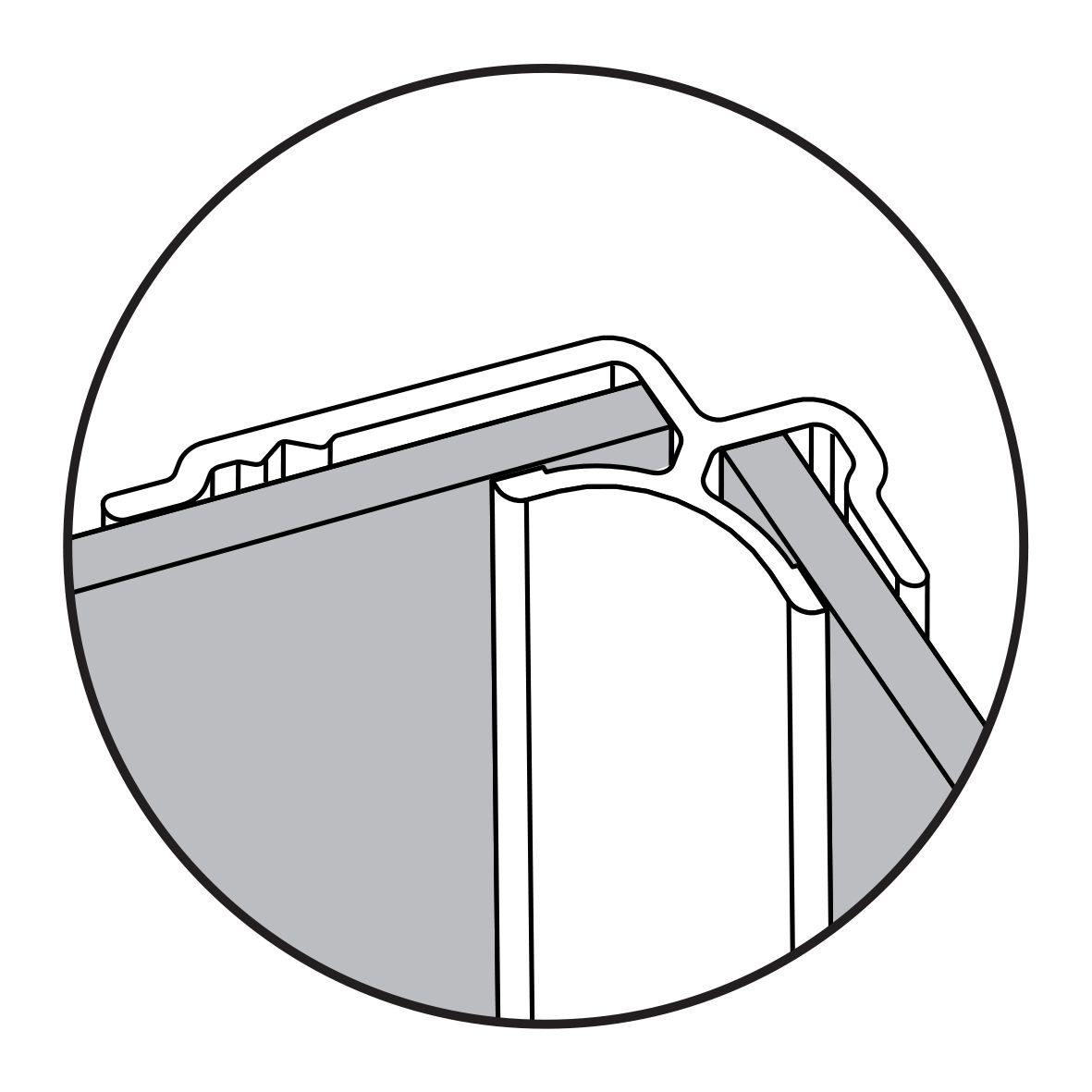 Profilé d'angle rentrant Décofast - 2m50 Lazer