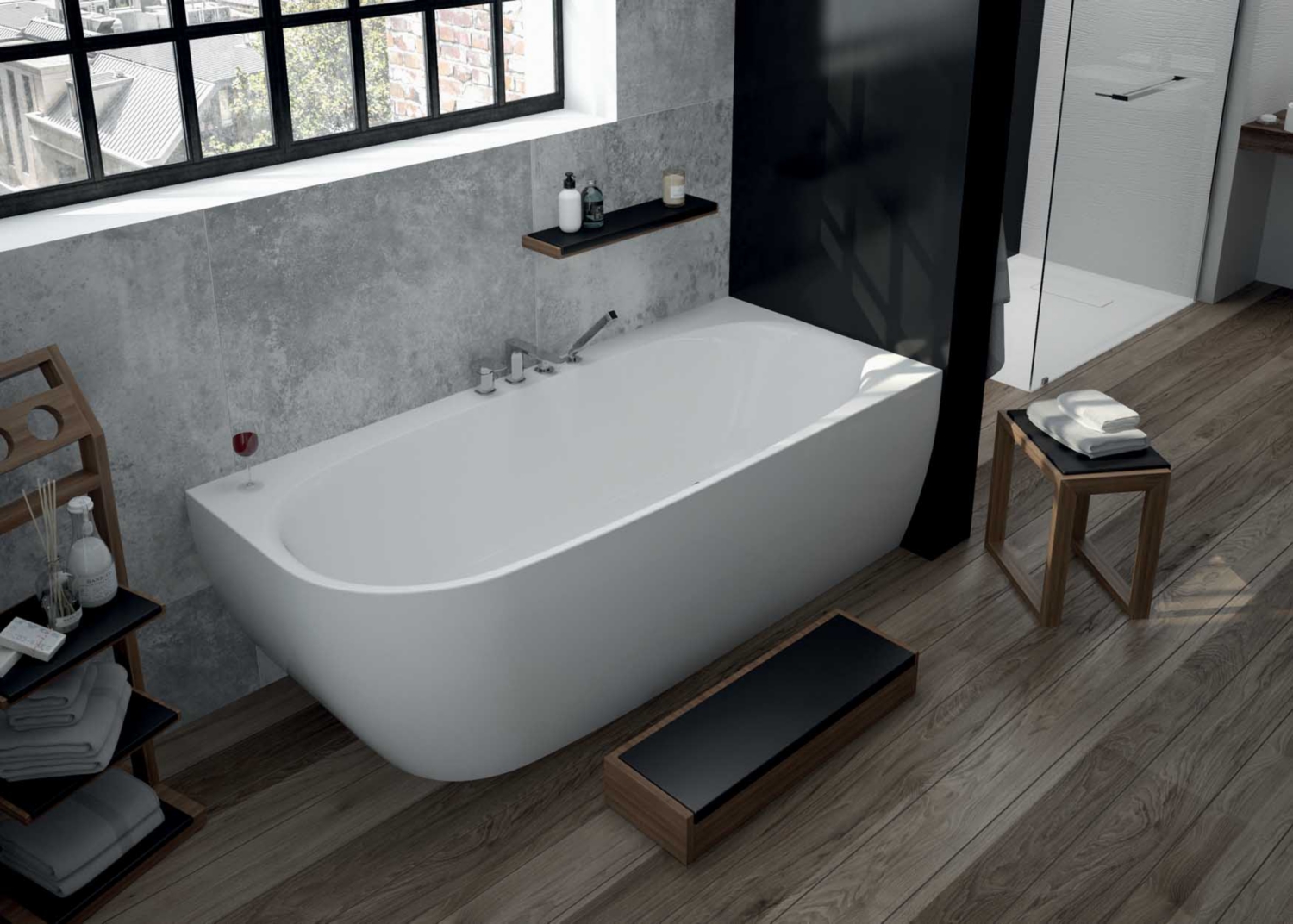 Baignoire d'angle Isensi