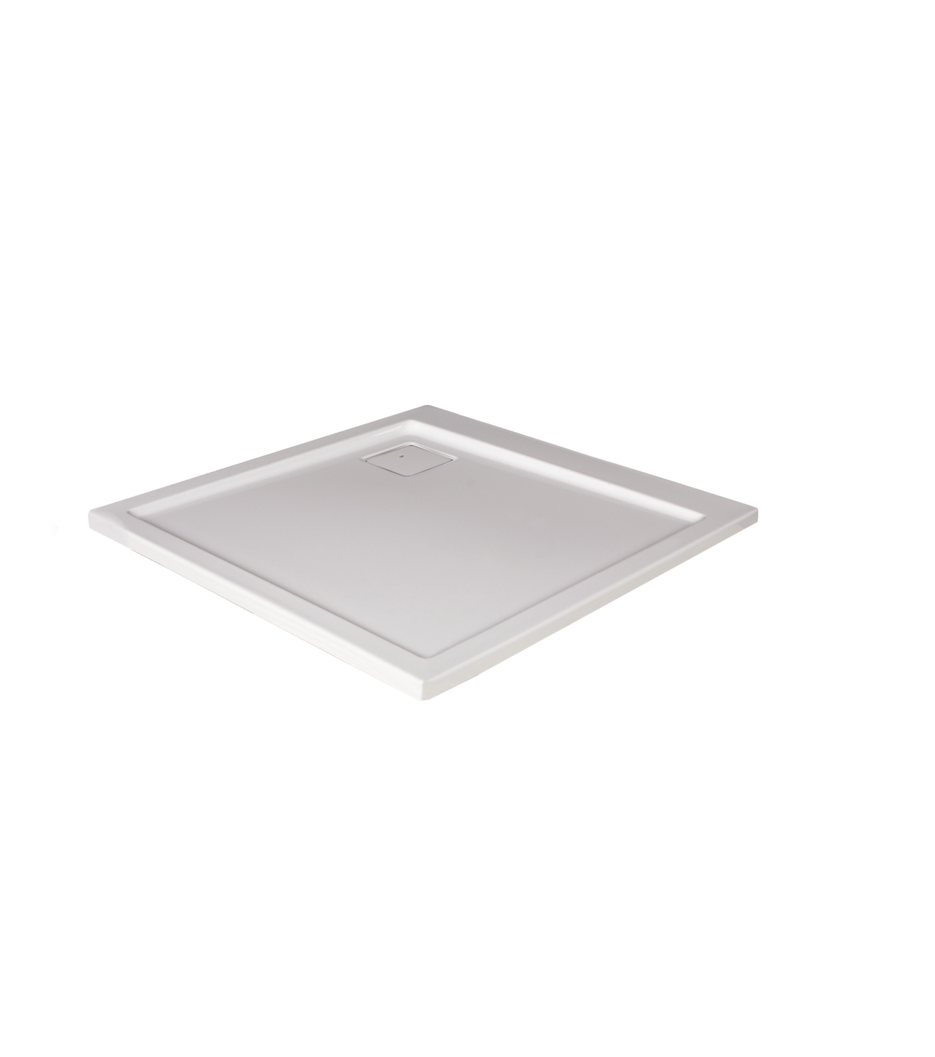 Receveur Space Line extra-plat carré à poser ou à encastrer Leda