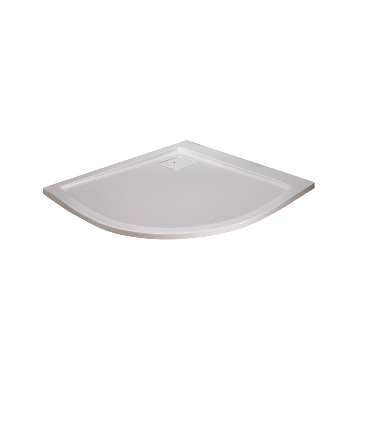 Receveur Space Line extra-plat 1/4 rond à poser ou à encastrer Leda