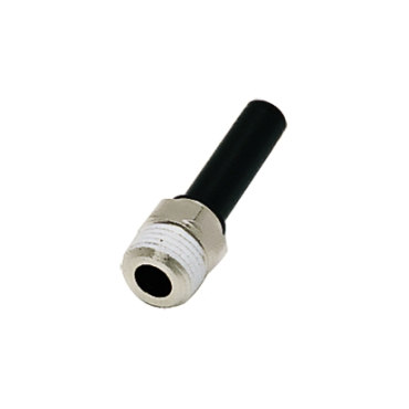 Adaptateur droit encliquetable pour tube x mâle BSPT polymère série 3121 Parker Legris