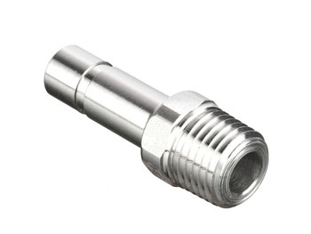 Adaptateur droit encliquetable pour tube x mâle BSPT laiton nickelé FDA série 3621 Parker Legris