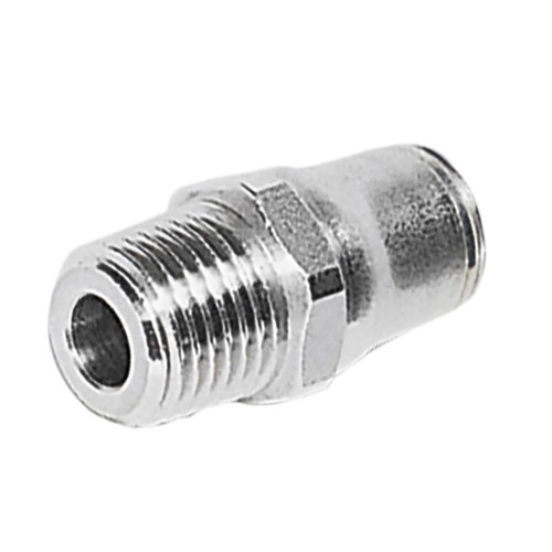 Piquage droit encliquetable pour tube x mâle NPT inox 316L série 3805 Parker Legris