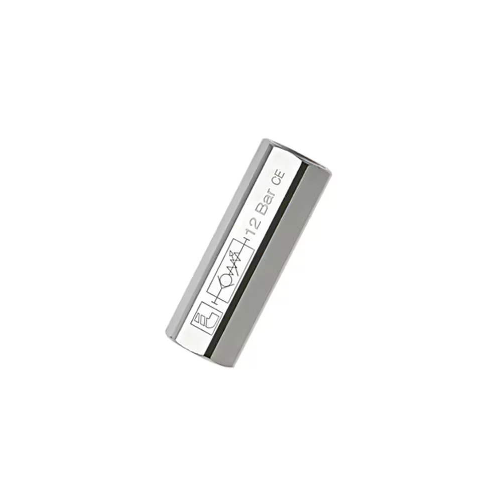 Clapet anti-retour pneumatique en ligne femelle / femelle pour tube laiton nickelé chimique FDA série 7930