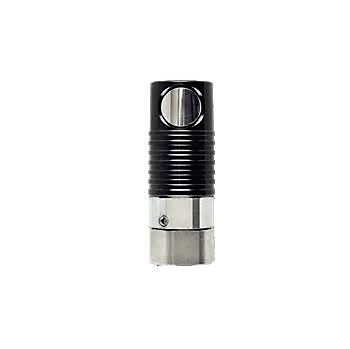  Coupleur KP à bouton ISO C DN8 taraudé BSPP - Alu anodisé/Laiton nickelé série 84 