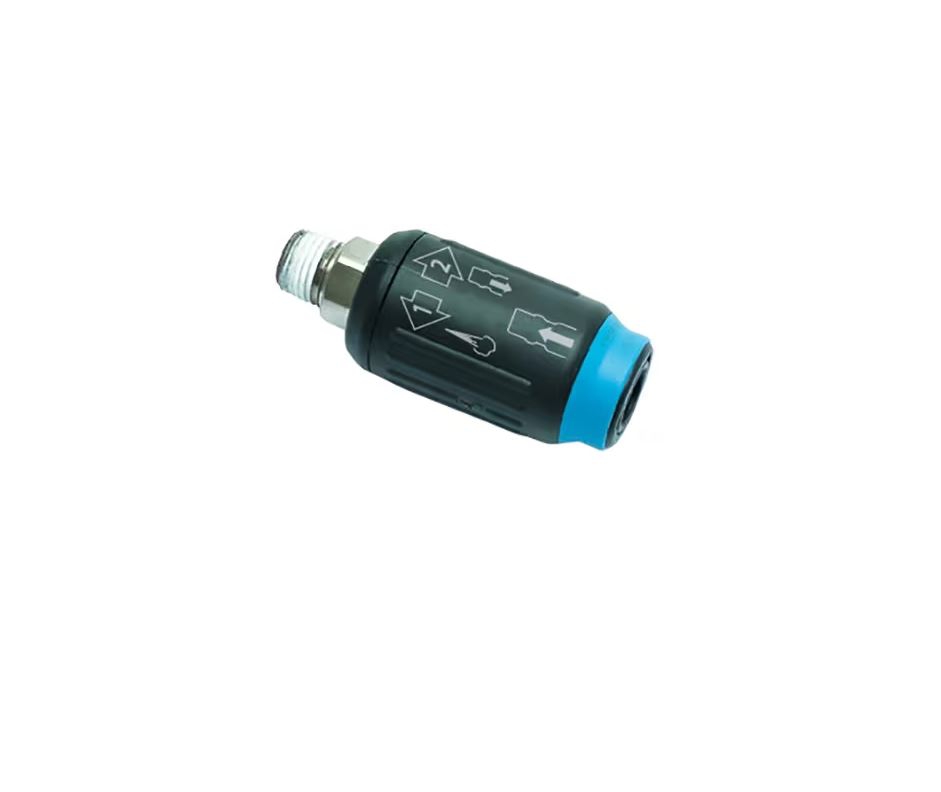 Coupleur ARO DN5.5 fileté BSPT avec obtu - Polymère tech/Laiton nickelé série C9000 Parker Legris