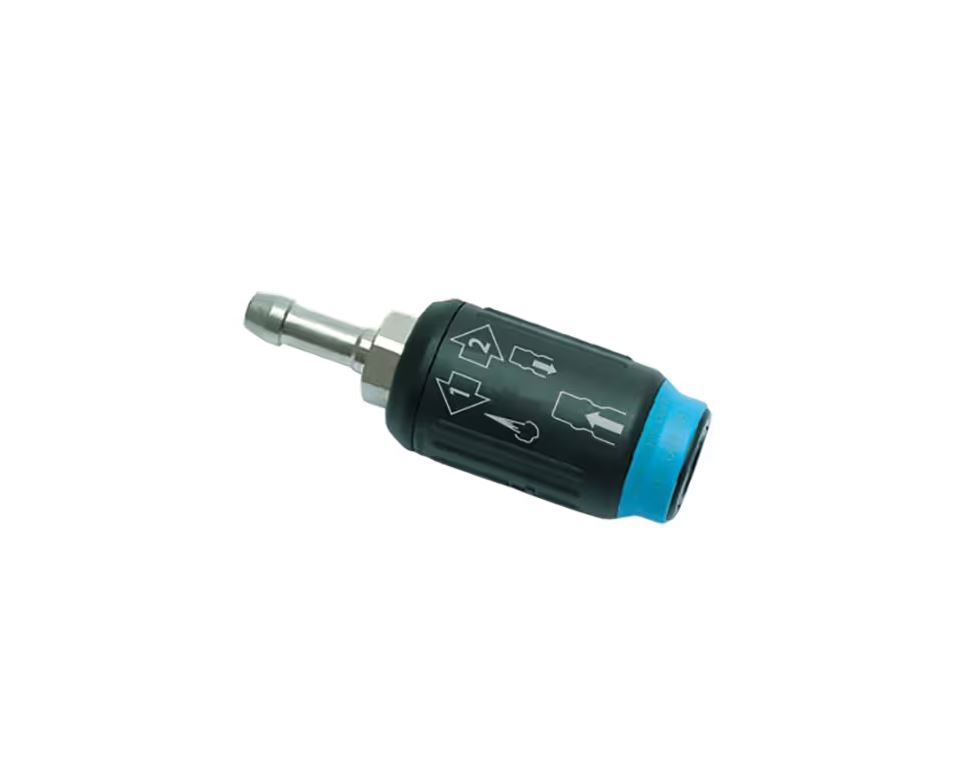 Coupleur EURO DN7.2 pour tuyau avec obtu à tétine - Polymère tech/Laiton nickelé série C9000 Parker Legris