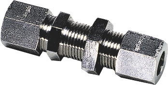 Union traversée de cloison égale universel à bague pour tube inox 316L série 1816 Parker Legris