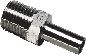 Adaptateur d'orientation universel à bague pour tube x mâle BSPT inox 316L série 1820 Parker Legris