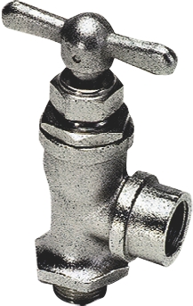 Robinet à pointeau équerre mâle femelle BSPP série 0531 Parker Legris
