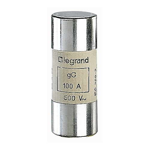 Cartouche industrielle cylindrique - Type gG HPC - 22 x 58 mm Legrand
