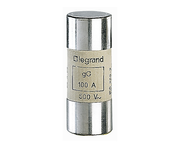Cartouche industrielle cylindrique - Type gG HPC - 22 x 58 mm Legrand