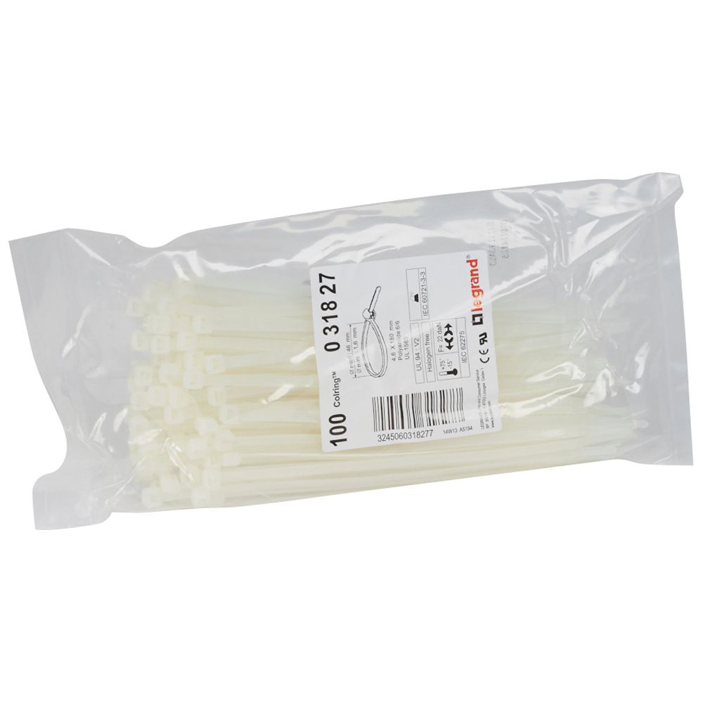 Collier Colring largeur 4,6mm longueur 180mm - sachet de 100 - incolore